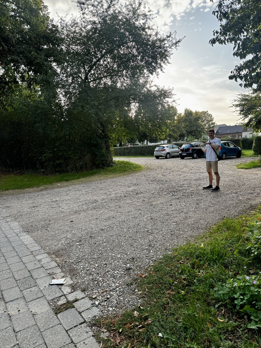 Der Parkplatz an der Kommandeursburg
